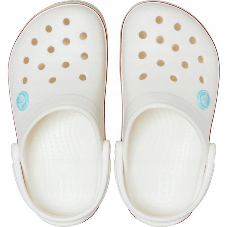 Crocs za djecu Crocband Rainbow Glitter Clg K bijela 206151 100 1