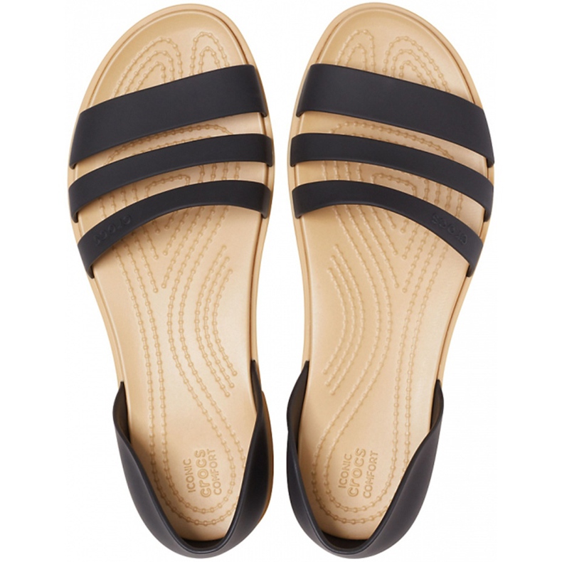 Crocs ženske sandale Tulum Open Flat W crne 206 109 00W crna 1