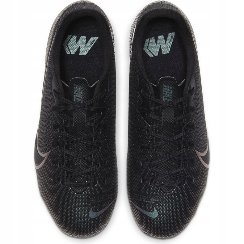 Nike Mercurial Vapor 13 Academy FG / MG Junior AT8123 010 nogometne cipele crna / siva / srebrna crno 1