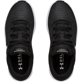 Under Armour Ua W Charged Pursuit 2 ženske cipele crno -bijele 3022604 001 crna 1