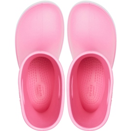 Crocs kišne čizme za djecu Crocband Rain Boot Kids pink 205827 6QM ružičasta 1