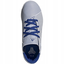 Adidas Nemeziz 19.4 U bijelim i plavim nogometnim cipelicama J17 EF1754 višebojan plava 1