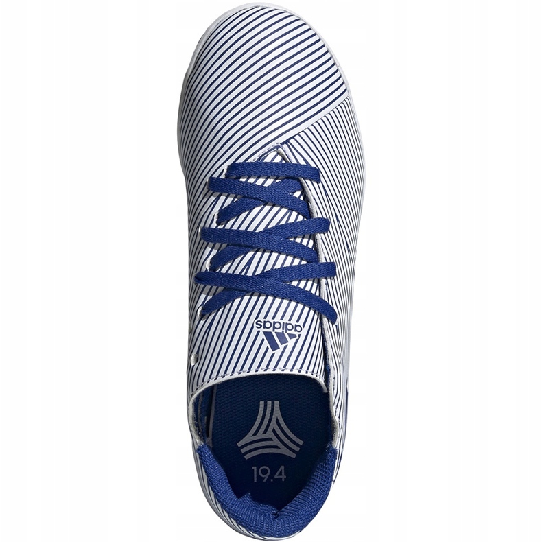 Adidas Nemeziz 19.4 U bijelim i plavim nogometnim cipelicama J17 EF1754 raznobojna plava 1