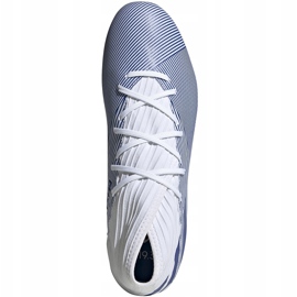 Kopačke adidas Nemeziz 19.3 Fg bijele i plave EG7202 raznobojna bijela 1