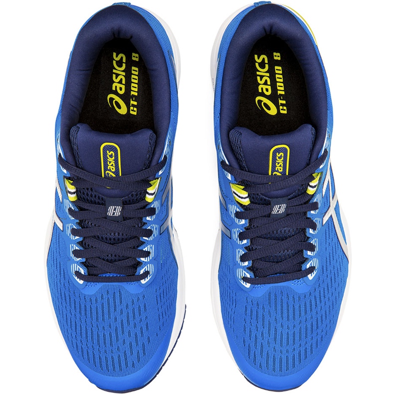 Muške tenisice za trčanje Asics GT-1000 8 plava 1011A540 401 bijela 1