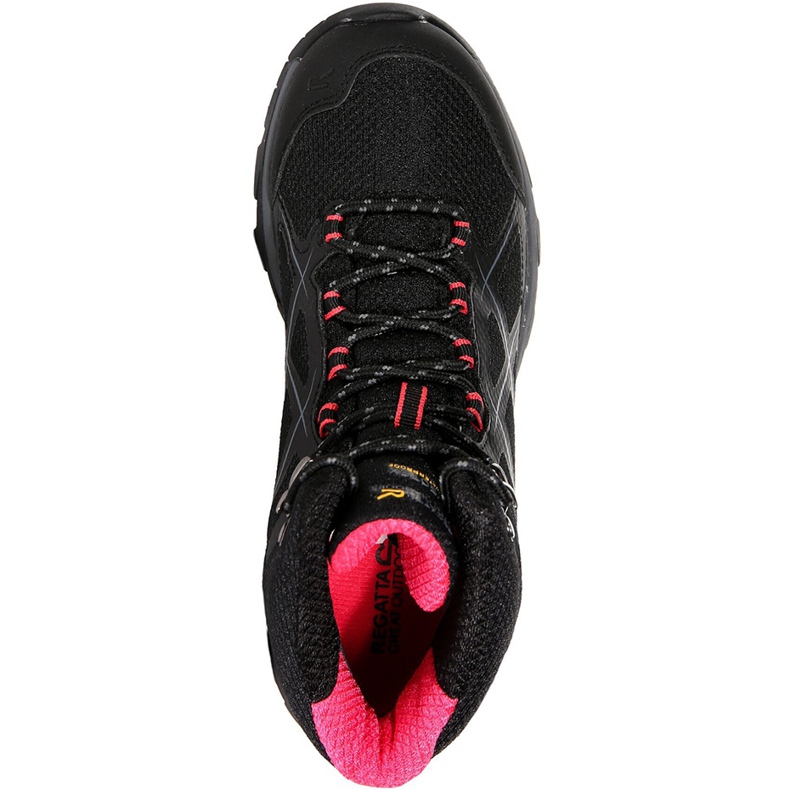 Ženske cipele Regatta Wms Kota Mid crne i ružičaste RWF490 7HQ crna 1