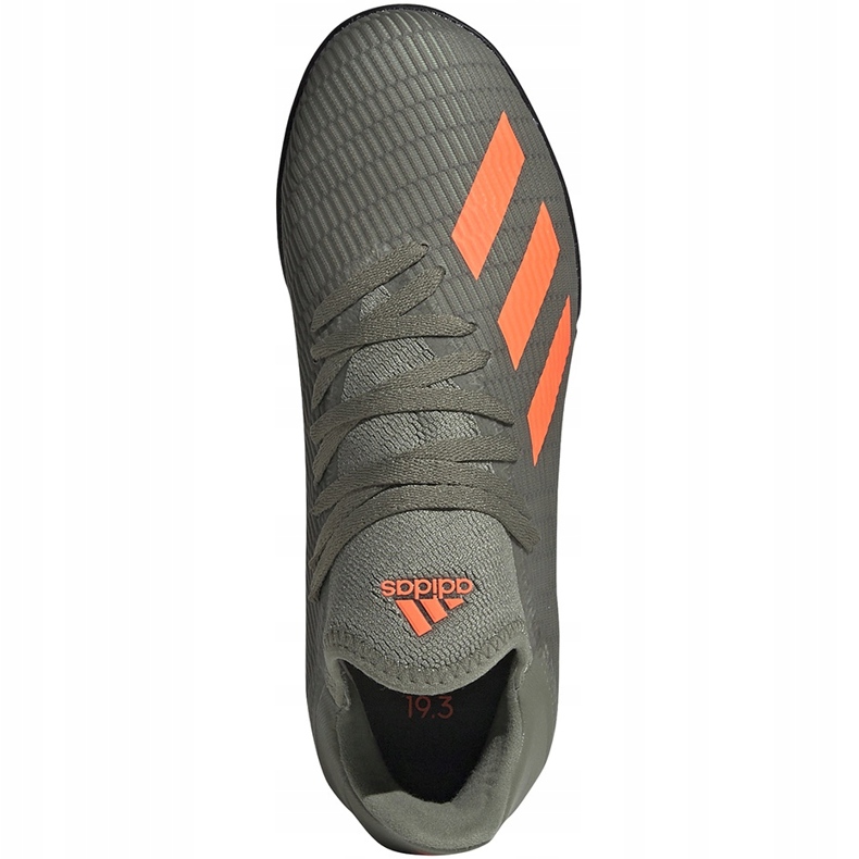Zelene nogometne cipele adidas X 19.3 Tf Jr EF8375 zelena zelena 1