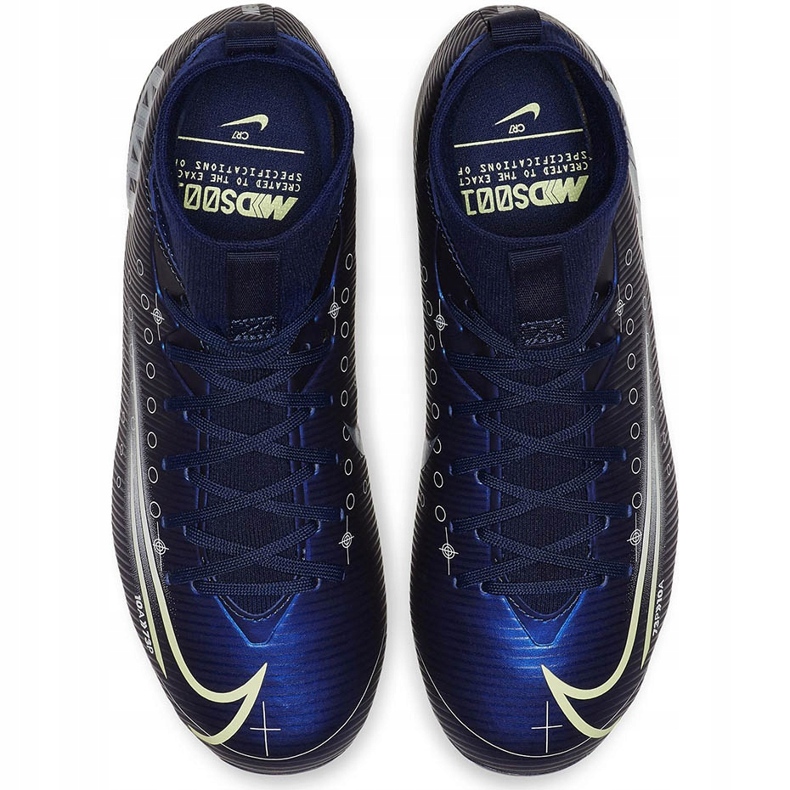 Nike Mercurial Superfly 7 Academy Mds FG / MG Junior BQ5409 401 nogometna cipela tamnoplava tamnoplava 1
