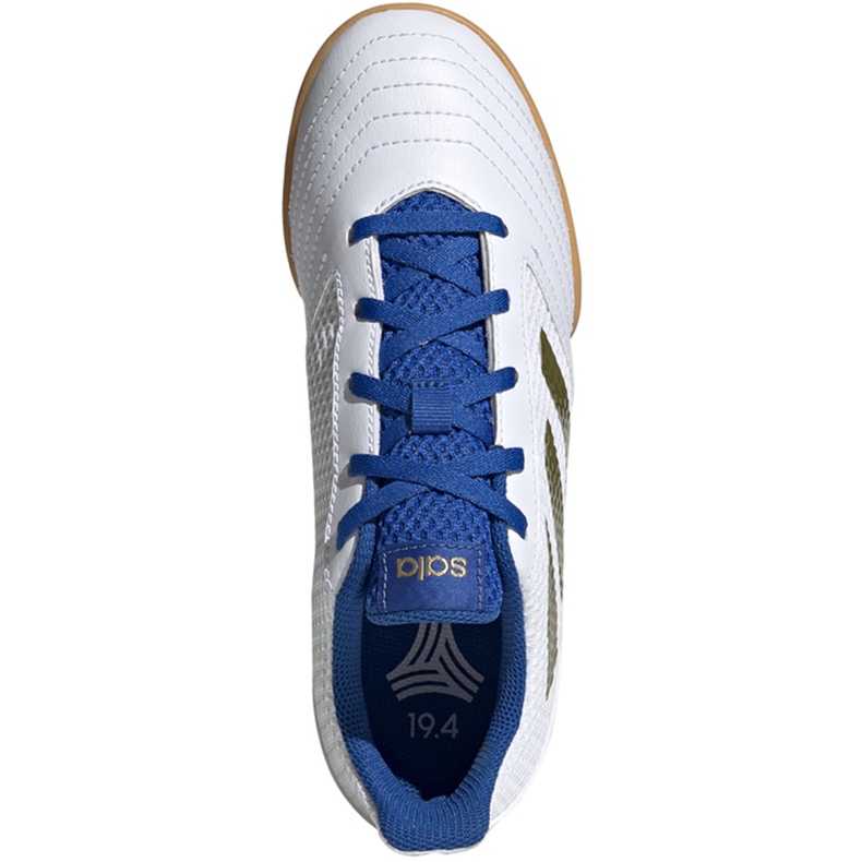 Kopačke adidas Predator 19.4 In Sala Junior bijele i plave EG2829 bijela bijela 1
