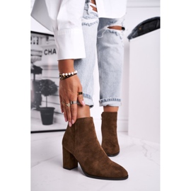 Ženske čizme na visoku petu Sergio Leone Olive BT508 smeđa višebojan 1