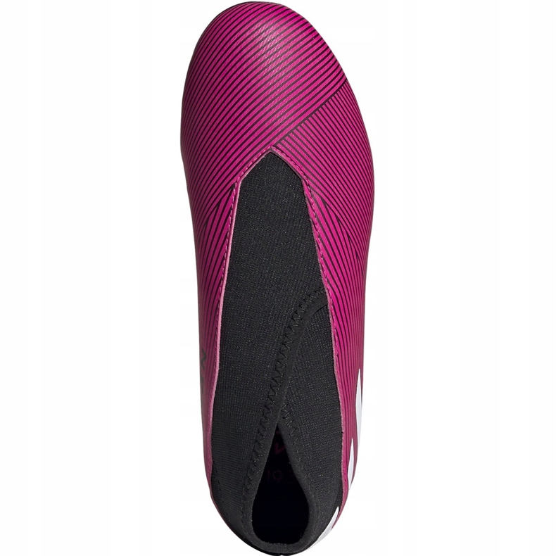 Adidas Nemeziz 19.3 Ll Fg Jr ružičaste nogometne cipele EF8848 crno 1