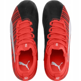 Kopačke Puma One 5.3 Fg Ag Junior crvena crna 105657 01 višebojan 1
