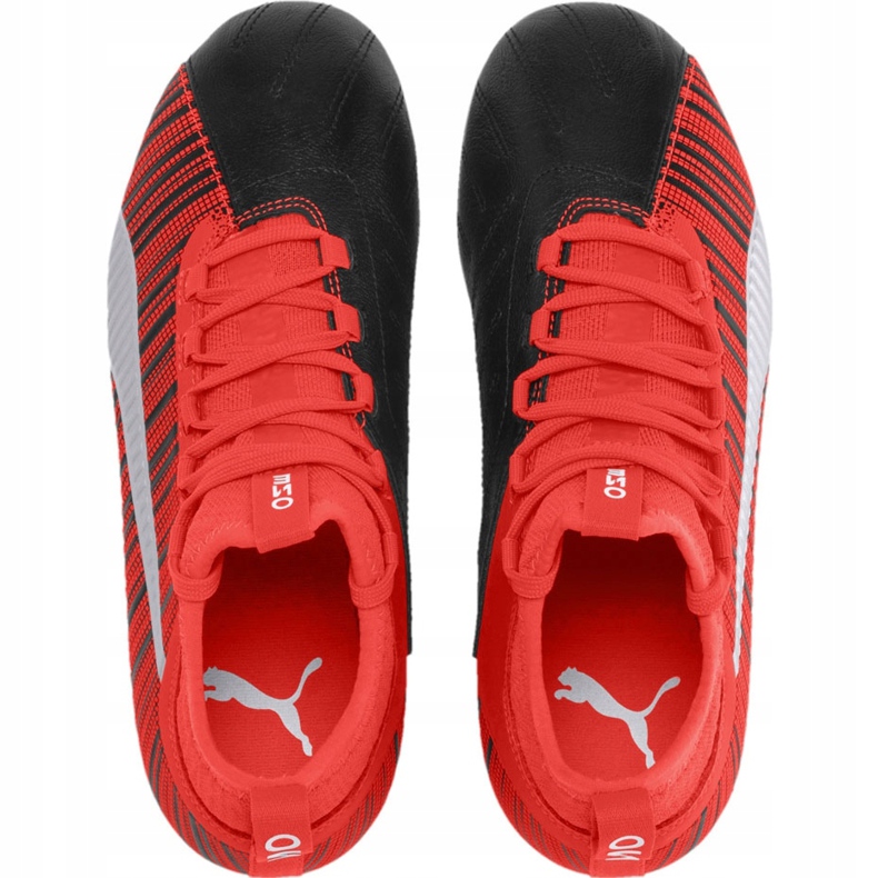 Kopačke Puma One 5.3 Fg Ag Junior crvena crna 105657 01 višebojan 1