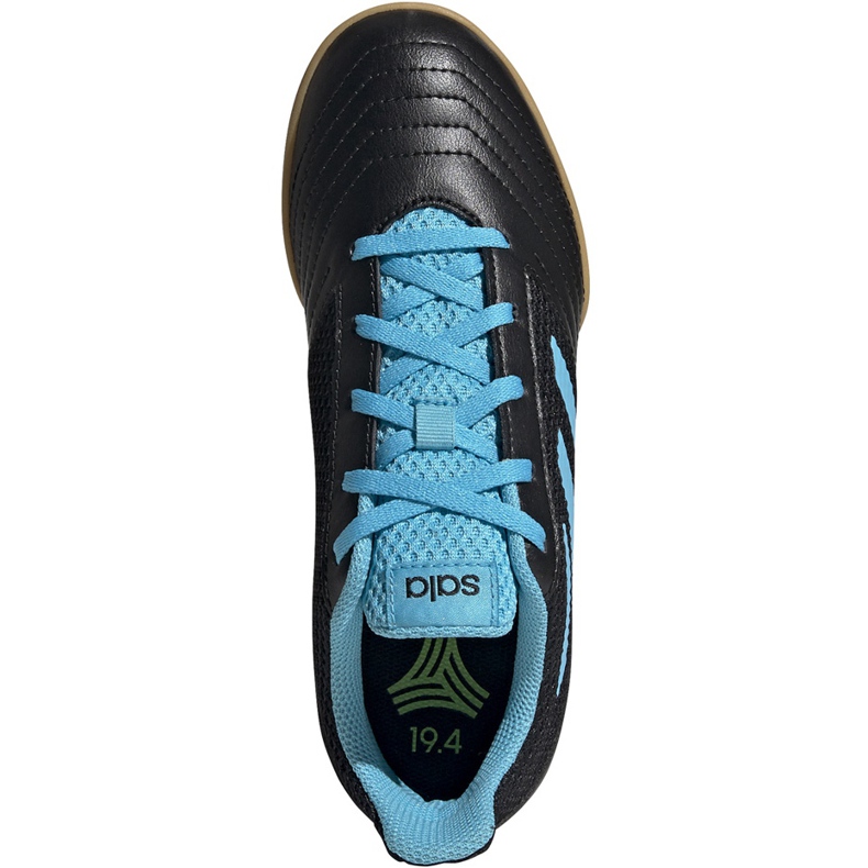 Adidas Predator 19.4 U Sala Junior kopačkama crne i plave G25830 crna crna 1