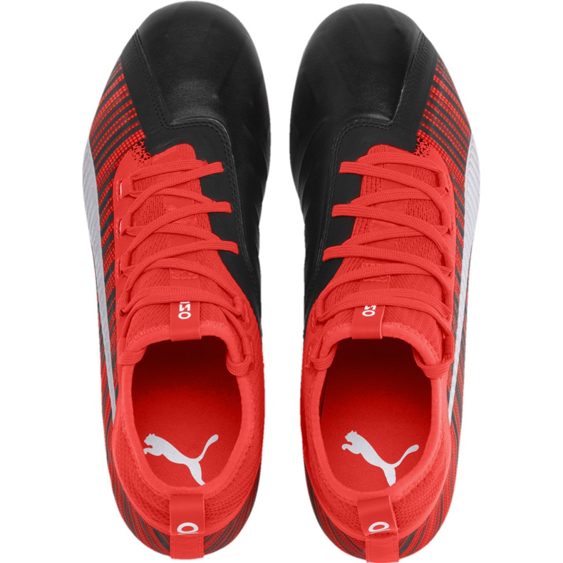 Kopačke Puma One 5.2 Fg Ag crvena crna 105618 01 raznobojna 2