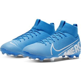 Nike Mercurial Superfly 7 Academy FG / MG Junior AT8120 414 nogometna cipela plava plava 1