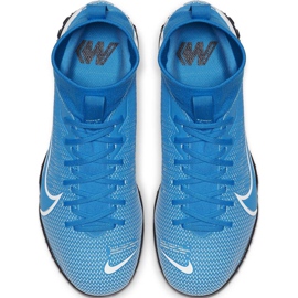 Nike Mercurial Superfly 7 Academy Tf Junior AT8143 414 nogometne cipele raznobojna plava 1