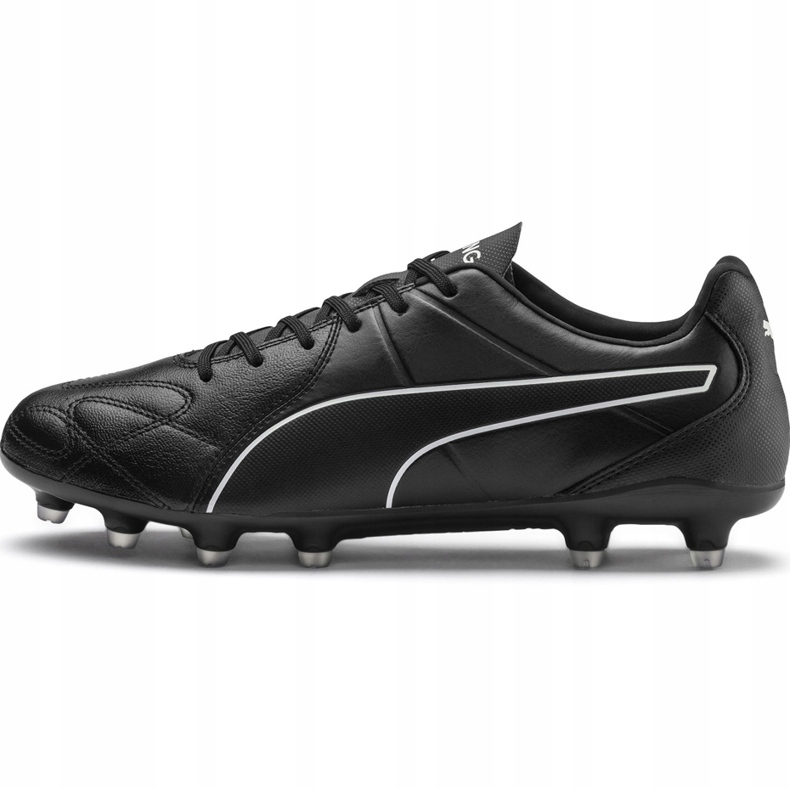 Puma King Hero Fg nogometne cipele crno -bijele 105609 01 crna crna 1