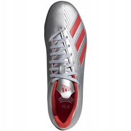 Kopačke adidas X 19.4 Tf srebrne F35344 višebojan srebro 1