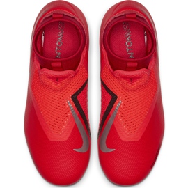 Nike Phantom Vsn Academy Df FG / MG Jr AO3287 600 tenisica za nogomet crvena crvena 1