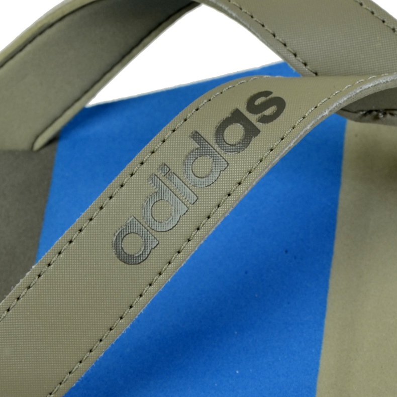 Adidas papuče Eezay s prugama BA8809 plava siva 2