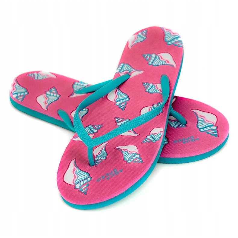 Aqua-Speed ​​Napoli papuče roza plave 03 plava ružičasta 1