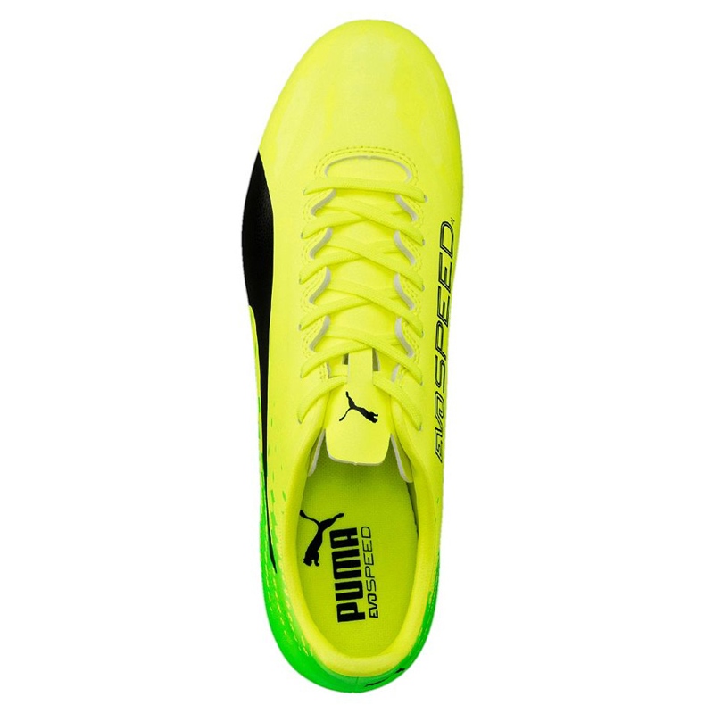 Kopačke Puma Evo Speed ​​17,4 Fg žuto-zelene 104017 01 raznobojna žuta boja 2