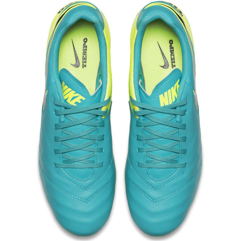 Nike Tiempo Genio Ii Kožne patike Fg 819213 307 za nogomet crno plava 1