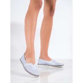 Vinceza Kožne tenisice koje klize na VINCEZI plava 2