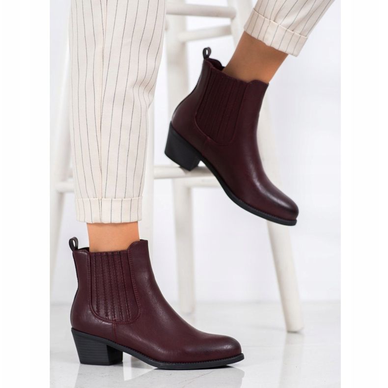 Ideal Shoes Klasične čizme na klizanje crvena 1