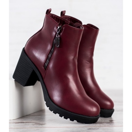 Small Swan Tople ženske čizme crvena 2