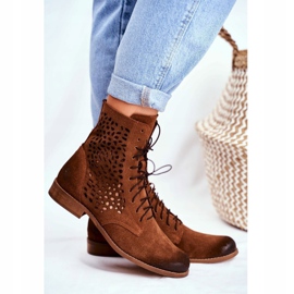 Nicole Ženske kožne čizme meridan od kamile smeđa 2