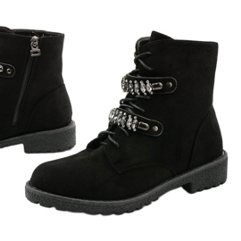 Crne čizme s ukrasnim Ginoraya prugama crna 1