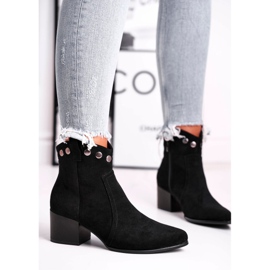 Ženske čizme na visoku petu Sergio Leone crne BT617 crno 1