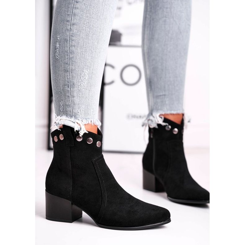 Ženske čizme na visoku petu Sergio Leone crne BT617 crna 1