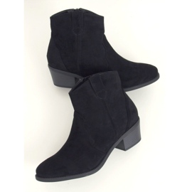 Crne Čizme na nisku petu crne 99-63 Crne crna 1