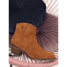 Čizme devica niska peta 99-63 Camel smeđa 1