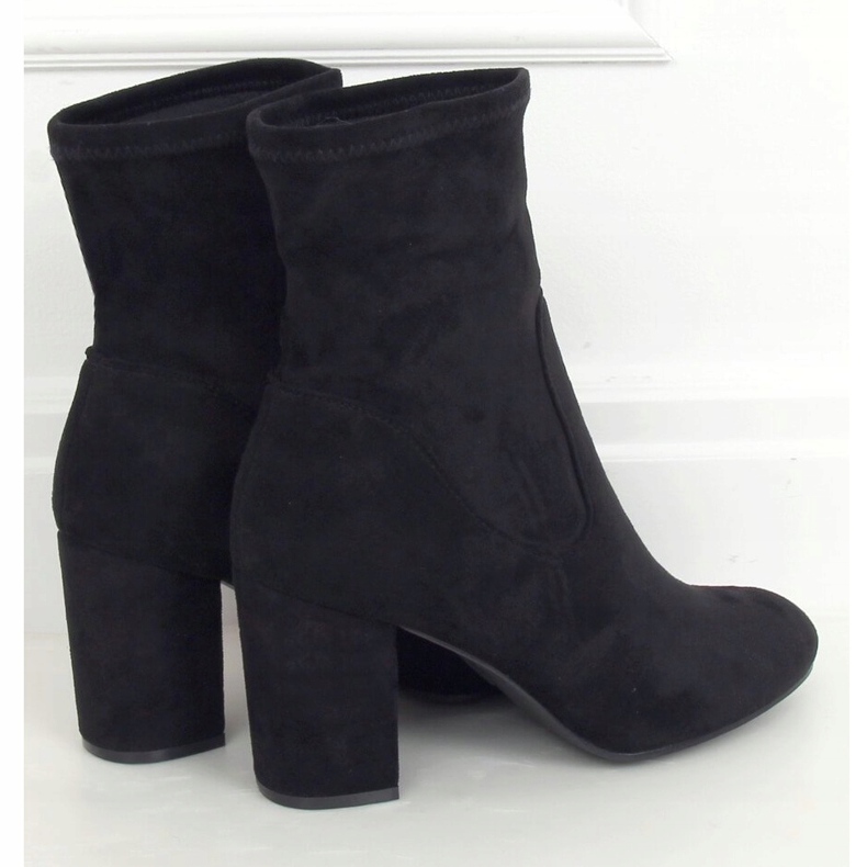 Crna visoka potpetica 7675-GA Crna crno 1