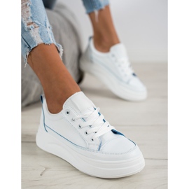 SHELOVET Sportska obuća na platformi bijela 1