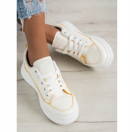 SHELOVET Sportska obuća na platformi bijela 2