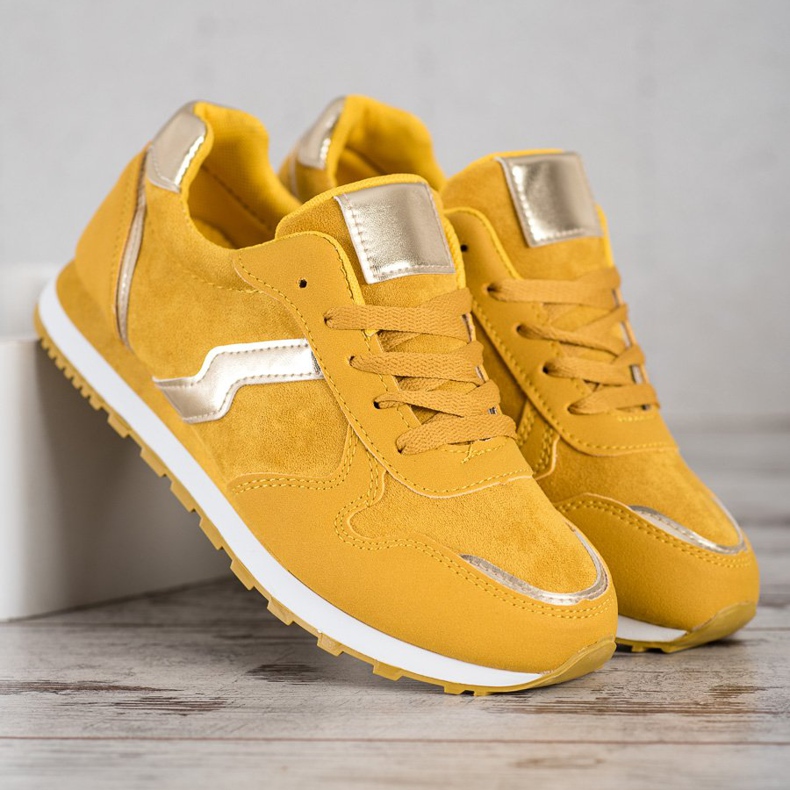 SHELOVET Sportske cipele od senfa raznobojna žuta boja 1