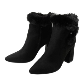 Crne gležnjače na stupu s Helike patentnim zatvaračem crno 2