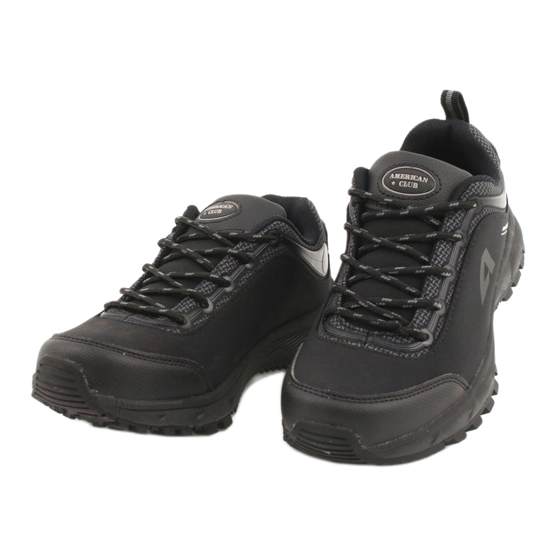 American Club Američke sportske cipele vodootporne s mekom školjkom HL04 / 20 crna siva 2