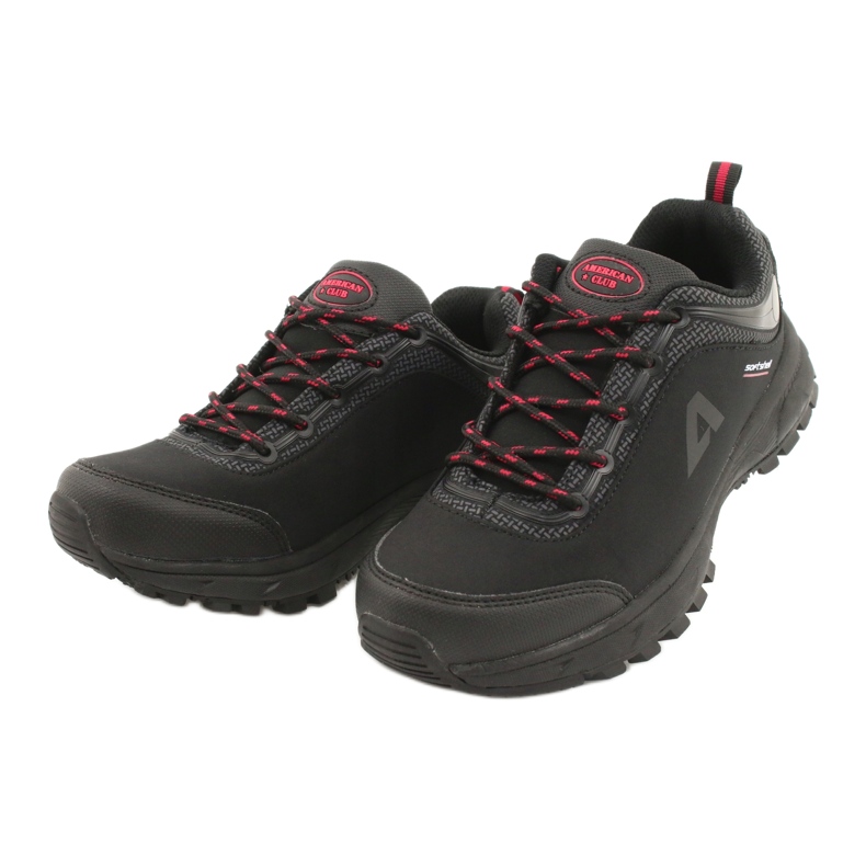 American Club Američke sportske cipele vodootporne s mekom školjkom HL04 / 20 crno 2