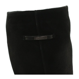 Arka Ženske kožne crne čizme 7217 crno 4