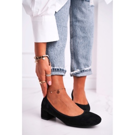 Ženske pumpe S.Barski Suede Black Milon crno 1