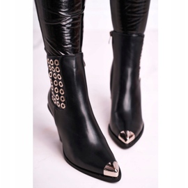 FS1 Ženske visoke čizme Čelični prst na nogama Crna Samo vrijeme 2