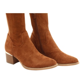 Duge čizme od antilopa od licre Evento 20KZ35-3330 Camel smeđa žuta boja 4