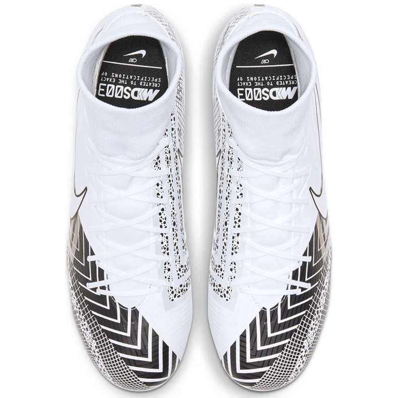 Nike Mercurial Superfly 7 Academy Mds FG / MG BQ5427 110 cipele za nogomet bijela bijela 1