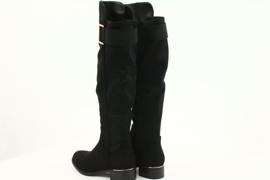 Evento Čizme od antilopa sa zlatnom kopčom crna 3